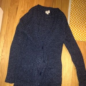 American Eagle navy button up cardigan